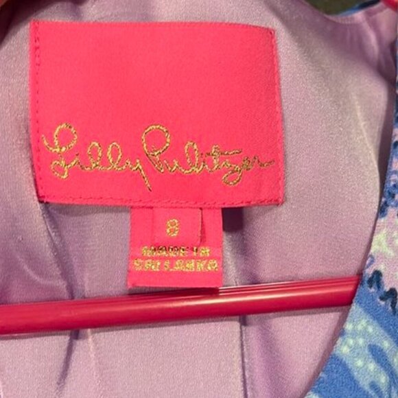 Lilly Pulitzer Donna Skorts Jumper Romper Hidden Treasure Paisley Print Size 8 - Picture 4 of 7